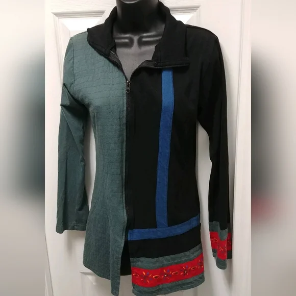 Leopards & Roses cotton jacket - Picture 1 of 8